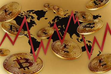 Goldener Bitcoin Weltmarkt - CAIF21217