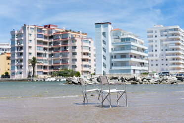 Two empty chairs in the sea - AFVF00875