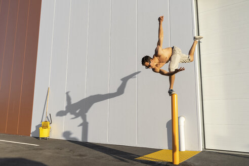 Akrobatiktraining an einer Stange - AFVF00972