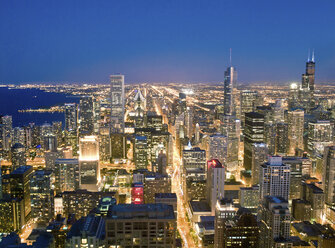 Blick auf das Stadtzentrum von Chicago, Illinois, USA - CUF43674