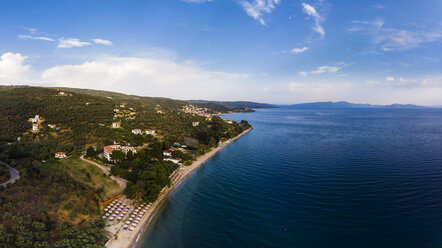 Griechenland, Ägäisches Meer, Pagasetischer Golf, Afissos am Abend - AMF05830