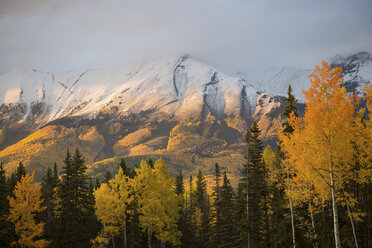 Snowy hilltops in rural landscape - ISF17334