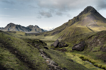 Island, Südwesten, Laugavegur-Weg von Landmannalaugar nach Porsmoerk - DMOF00062