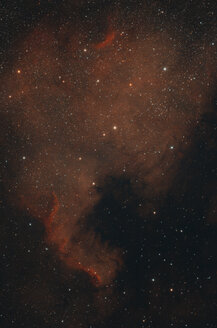 Astrofoto, Emissionsnebel NGC 7000 oder Nordamerikanebel - THGF00045