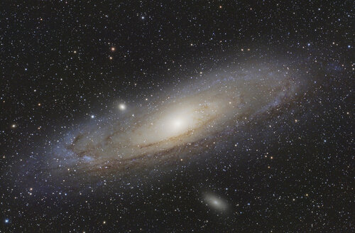 Astrophotography, Spiral galaxy Messier 31 or Andromeda Galaxy - THGF00058