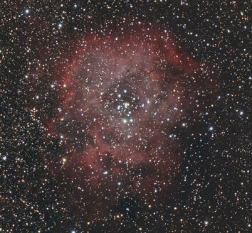 Astrofotografie, Emissionsnebel und Sternhaufen NGC 2237 oder Rosettennebel - THGF00063