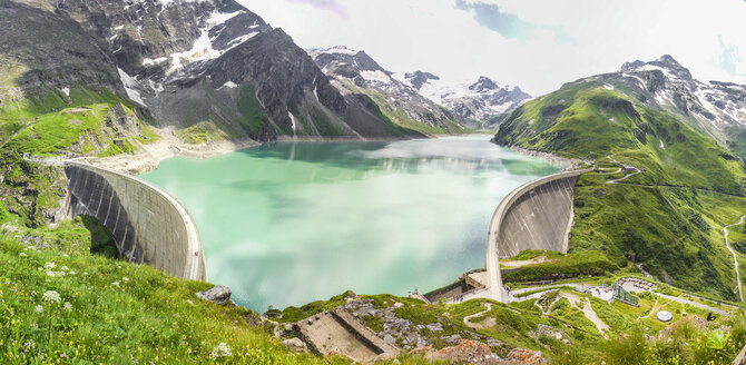 Österreich, Bundesland Salzburg, Bezirk Zell am See, Staumauer Mooserboden - AIF00530