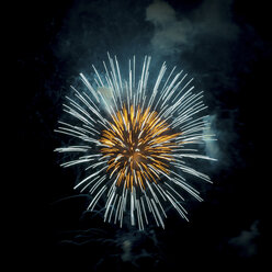 Fireworks exploding in night sky - ISF18534