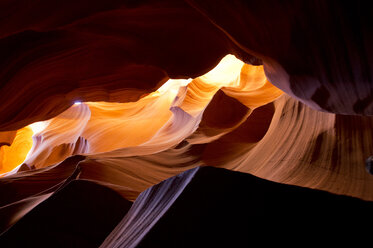Eroded cave rock formation, Antelope Canyon, Page Arizona, USA - ISF18574