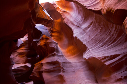 Eroded sandstone formation, Antelope Canyon, Page Arizona, USA - ISF18575