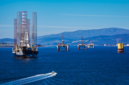 Vereinigtes Königreich, Schottland, Invergordon, Ölplattformen - THAF02217