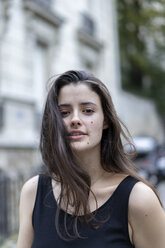 Portrait of beautiful young woman in the city - AFVF01247