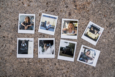 Instant photos of young women with car - KKAF01398