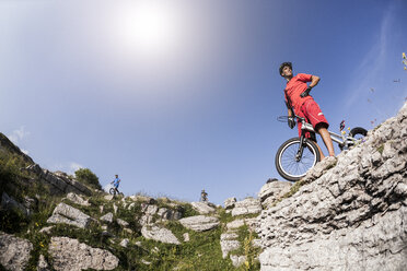 Acrobatic bikers on trial bikes - GIOF04117