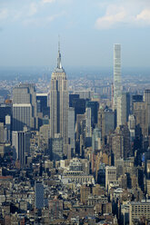 USA, New York, Manhattan, Empire State building and 432 Park Avenue - HLF01105