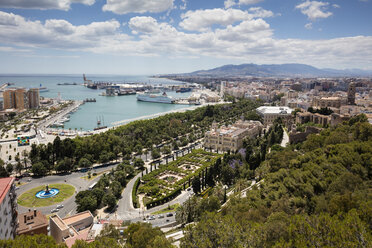 Spanien, Andalusien, Malaga, Altstadt, Rathaus und Hafen - WIF03566