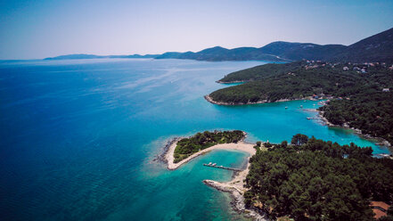 Croatia, Cres, Adriatic Sea, Aerial view - DAWF00709