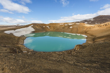 Iceland, Myvatn, Krafla, crater with lake - KEBF00877