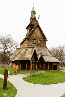 Eine ungewöhnliche Kirche in Moorhead, Minnesota. - AURF00559