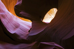 An abstract detail of Lower Antelope Canyon located outside of Page, AZ - AURF00825