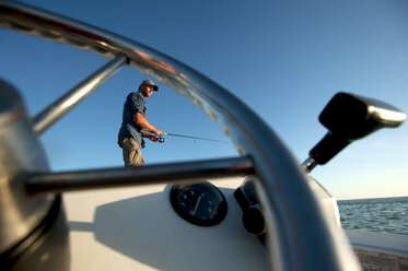 A man fishes in Florida. - AURF01132