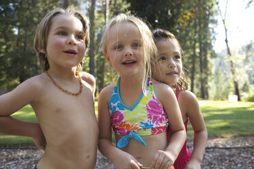 Kids in a their swimsuits. - AURF01334