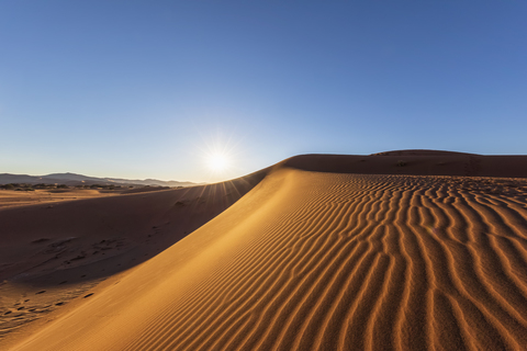 Afrika, Namibia, Namib-Wüste, Naukluft-Nationalpark, Sanddünen in der Morgensonne, lizenzfreies Stockfoto