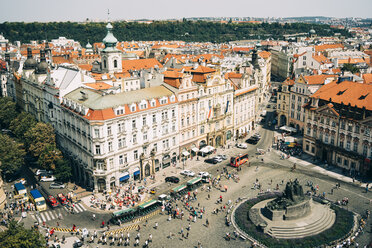 Tschechische Republik, Prag, Altstädter Ring vom alten Rathaus aus gesehen - GEMF02301