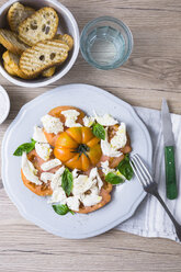 Italian food, caprese, mozzarella and tomatoes and basil - GIOF04253