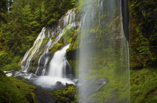 Wasserfälle am Panther Creek Falls in Carson, Washington. - AURF01706