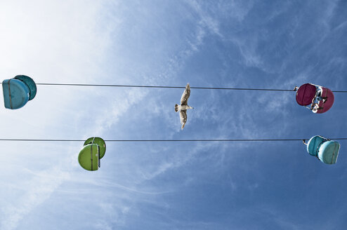 Die Fahrt mit dem Sky Glider am Santa Cruz Beach Boardwalk, Kalifornien. - AURF01803