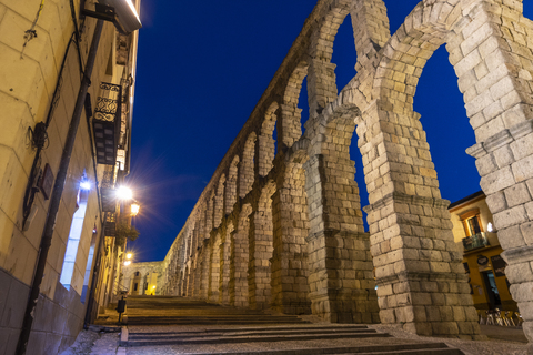 Spanien, Kastilien und Leon, Segovia, Aquädukt, lizenzfreies Stockfoto