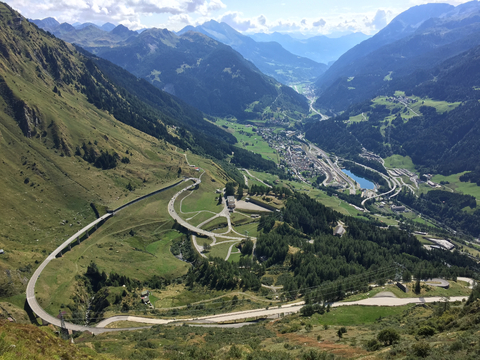 Schweiz, Gotthardpass, lizenzfreies Stockfoto