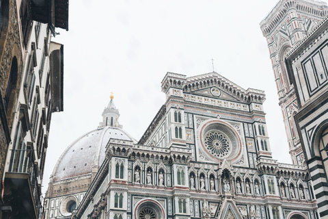 Italien, Florenz, Basilika di Santa Maria del Fiore im Winter, lizenzfreies Stockfoto