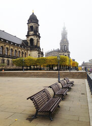 Germany, Saxony, Dresden, Dresden Cathedral, Higher Regional Court, Bruehl's Terrace - WWF04251