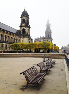 Deutschland, Sachsen, Dresden, Kathedrale Dresden, Oberlandesgericht, Brühlsche Terrasse - WWF04251