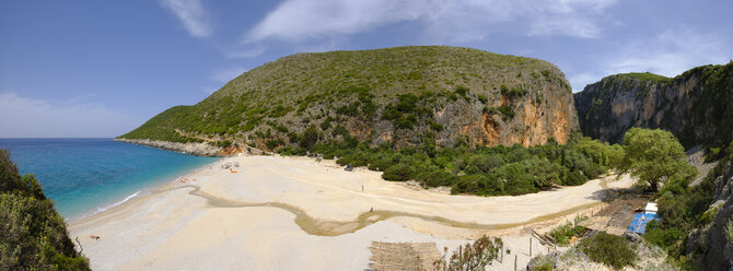 Albanien, Ionisches Meer, Albanische Riviera, Strand und Schlucht von Gjipe - SIEF07964