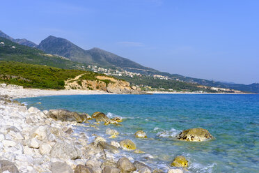 Albanien, Ionisches Meer, Albanische Riviera, Strand von Palasa bei Dhermi - SIEF07973