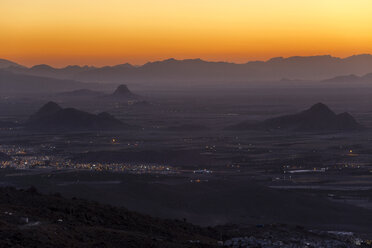 Iran, Fars Province, Neyriz, near Bakhtegan Lake in the evening - FPF00209