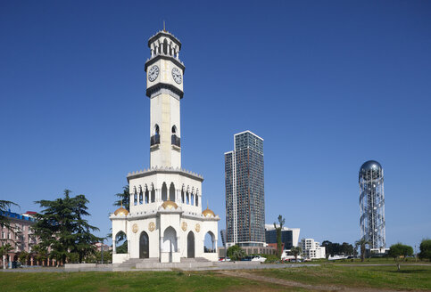 Georgia, Adjara, Batumi, Miracle Park, Chacha Clock Tower - WWF04349