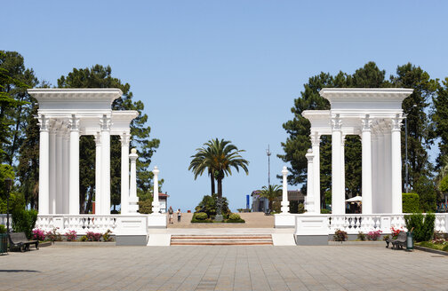 Georgia, Adjara, Batumi, Colonnades at the Seaside Park - WWF04368