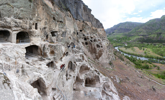 Georgia, Samtskhe-Javakheti, Cave city Vardzia - WWF04387