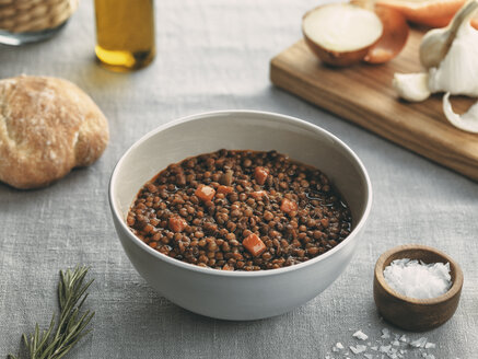 Bowl of lentil soup with carrots - RAMAF00100