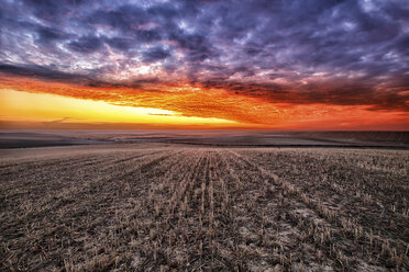 Sonnenuntergang im Naturschutzgebiet Lagunas de Villaf├ífila, Zamora, Spanien - AURF02388