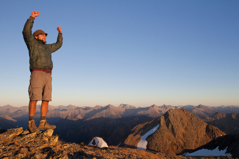 Zwillingsseen-Wanderung, lizenzfreies Stockfoto