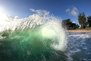 An Ocean Wave Approaching Shore On Oahu's East Side - AURF02940