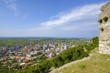 Albanien, Lezhe, Blick vom Schloss Lezhe - SIEF07984