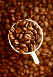 Cup of coffee beans, close-up - JTF01054