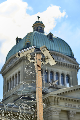 Schweiz, Bern, Bundeshaus, lizenzfreies Stockfoto