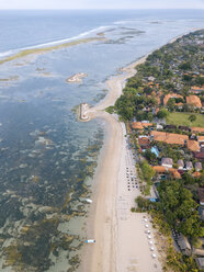 Indonesia, Bali, Aerial view of Sanur beach - KNTF01271